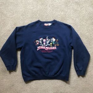 Vintage Looney Tunes Classic Wear Merrie Melodies Crewneck Sweatshirt